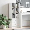 vidaXL Haut Armoire Blanc 45,5 x 34 x 127 cm Bois d'ingénierie