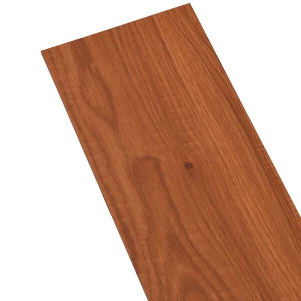 vidaXL Planches de plancher PVC autoadh&eacute;sif 5,02 m&sup2; 2 mm Bois marron