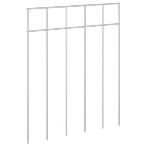 vidaXL Panneau de cl&ocirc;ture de jardin 48 pc 25 x 30 cm Acier galvanis&eacute;