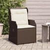 vidaXL Banc de jardin 2 pcs Marron polyrotin