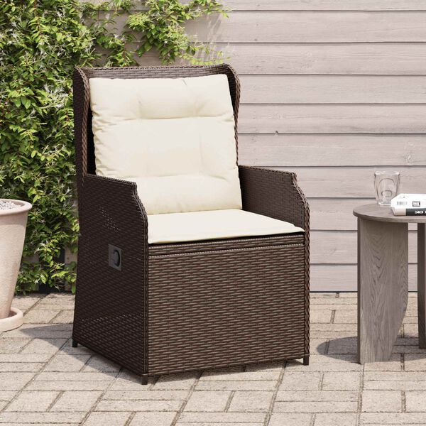 vidaXL Banc de jardin 2 pcs Marron polyrotin