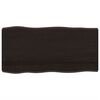 vidaXL Dessus de table bois massif trait&eacute; bordure assortie