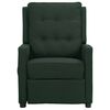 vidaXL Fauteuil Vert fonc&eacute; Tissu