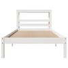 vidaXL Cadre de lit sans matelas blanc 90x190 cm bois de pin massif