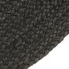vidaXL Tapis tress&eacute; r&eacute;versible Anthracite et naturel 120 cm Jute Rond