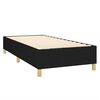vidaXL Sommier &agrave; lattes de lit et matelas et LED Noir 90x200 cm Tissu