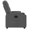 vidaXL Fauteuil inclinable &eacute;lectrique Gris fonc&eacute; Tissu