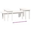 vidaXL Ensemble de tables basses 2 pcs Blanc Bois massif de pin