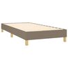 vidaXL Sommier &agrave; lattes de lit avec matelas Taupe 80x200 cm Tissu