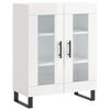 vidaXL Buffet Blanc brillant 69,5x34x90 cm Bois d'ing&eacute;nierie