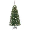vidaXL Sapin de No&euml;l artificiel avec 150 LED Vert 150 cm PE et PVC