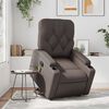 vidaXL Fauteuil inclinable de massage Marron Similicuir