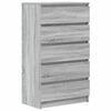 vidaXL Commode Sonoma gris 60x36x103 cm Bois d'ing&eacute;nierie