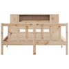 vidaXL Lit biblioth&egrave;que sans matelas 120x190 cm bois de pin massif