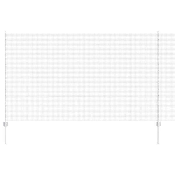 vidaXL Cl&ocirc;ture avec poteau Argent&eacute; 1,4 x 25 m Acier