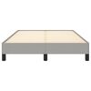 vidaXL Cadre de lit sans matelas gris clair 120x190 cm tissu