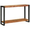 vidaXL Table console Marron 120 x 33 x 75 cm Bois d'Acacia Massif