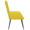 vidaXL Chaise de relaxation Jaune moutarde Velours
