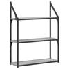 vidaXL &Eacute;tag&egrave;re murale 3 niveaux sonoma gris 60x21x78,5 cm