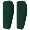 vidaXL T&ecirc;te de lit avec oreilles Vert fonc&eacute; 163x23x78/88 cm Velours