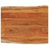 vidaXL Dessus de table 100x80x3,8 cm rectangulaire bois massif acacia