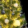vidaXL Sapin de Noël artificiel 150 LED&boules&neige floquée 150 cm