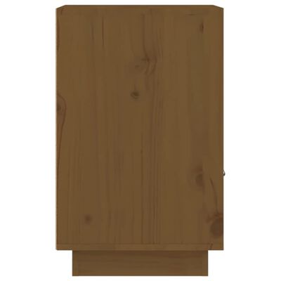 vidaXL Table de chevet Marron miel 40x34x55 cm Bois de pin massif