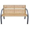 vidaXL Banc de jardin 112 cm Bois de sapin massif
