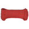vidaXL Corde de bateau Rouge 3 mm 50 m Polypropyl&egrave;ne