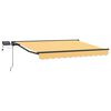 vidaXL Cadre de store manuel avec LEDs Sable 3,5 x 2 m