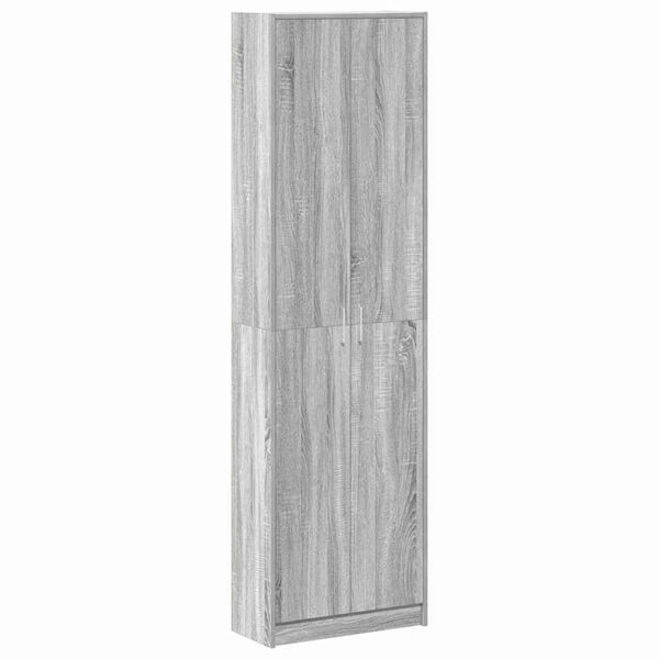 vidaXL Armoire Gris Sonoma 55 x 25 x 189 cm Bois d'ing&eacute;nierie