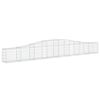 vidaXL Paniers &agrave; gabions arqu&eacute;s 25 pcs 400x30x40/60 cm Fer galvanis&eacute;