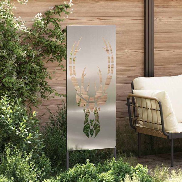 vidaXL &Eacute;cran de confidentialit&eacute; de jardin Argent&eacute; 50 x 140 cm