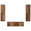 vidaXL 3 pcs Bois Ancien