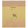 vidaXL Tissu de Table 5 pc ovale Beige 160 x 220 cm Polyester
