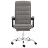 vidaXL Fauteuil inclinable de bureau Taupe Tissu
