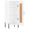 vidaXL Buffet Blanc brillant 34,5x34x90 cm Bois d'ing&eacute;nierie