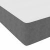 vidaXL Cadre de lit avec matelas Gris clair 180 x 200 cm tissu