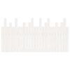 vidaXL T&ecirc;te de lit murale Blanc 159,5x3x80 cm Bois massif de pin