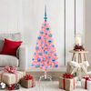 vidaXL Sapin de No&euml;l avec 150 LED avec support Rose 120 cm PVC