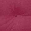 vidaXL Coussin de Dos Bordeaux 200 x 24 x 50 cm Velours