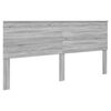 vidaXL Cadre de lit Gris Sonoma 200 x 200 cm Bois de pin massif