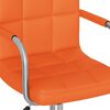 vidaXL Chaise pivotante de salle &agrave; manger Orange Similicuir