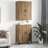 vidaXL Haut Armoire 2 pcs Ch&ecirc;ne artisanal Bois d'ing&eacute;nierie