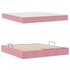 vidaXL Lit avec rangement et matelas Rose 180 x 200 cm Velours