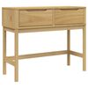 vidaXL Table console FLORO marron cire 89,5x36,5x73 cm pin massif