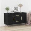 vidaXL Buffet Chêne noir 100 x 36 x 60 cm Bois d'ingénierie