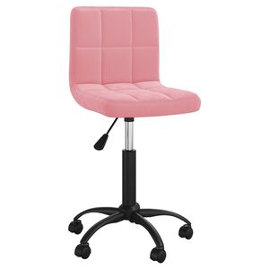vidaXL Chaise pivotante de salle &agrave; manger Rose Velours