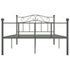 vidaXL Cadre de lit sans matelas gris m&eacute;tal 120x200 cm