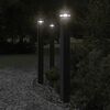vidaXL Lampadaire d'ext&eacute;rieur noir 110 cm aluminium